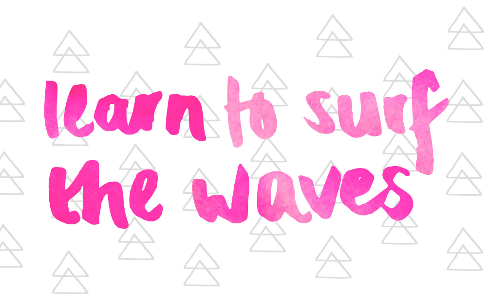 learn to surf the waves