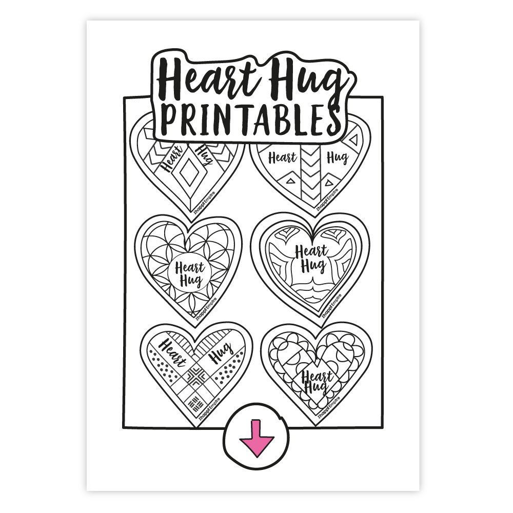 Heart Hugs Printable