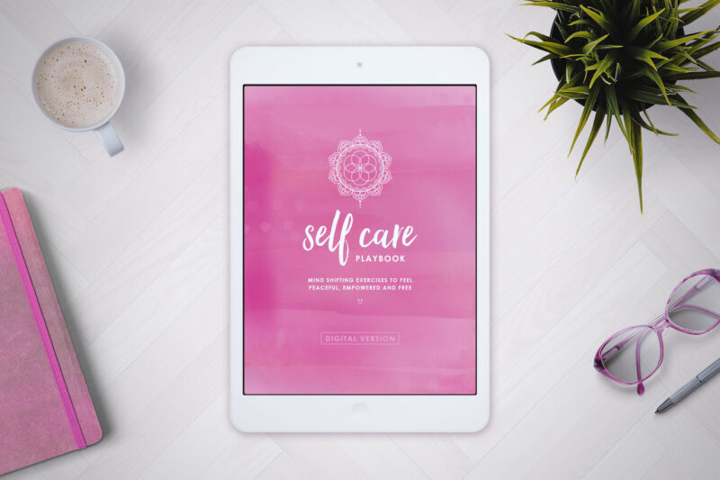 Self Care Playbook on iPad